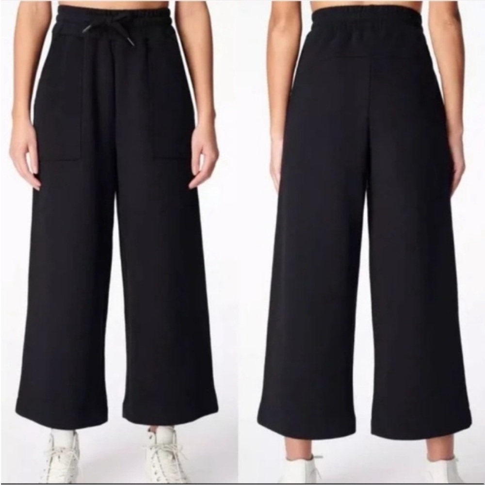 Sweaty Betty black wide leg sweatpants